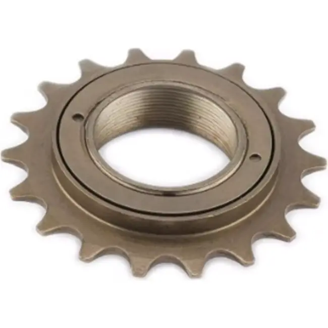 Vinty Enkelvoudig freewheel - 18 tanden - BSA schroefdraad - Staal - Chrome