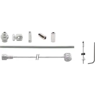 Elvedes Trommelremkabel - RVS - Zilver - Met inbus - 235 cm - Voor en achterrem