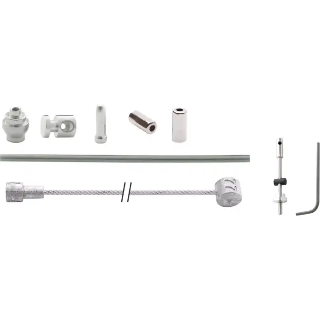 Elvedes Trommelremkabel - RVS - Zilver - Met inbus - 235 cm - Voor en achterrem