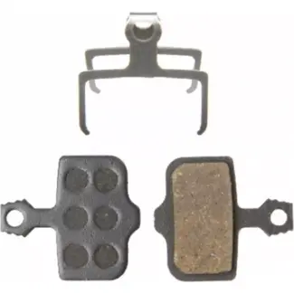 M-Wave Schijfremblokken - Staal met RVS Clip - Voor en Achter - 2 stuks