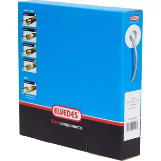 Elvedes Buitenkabel versnelling - 30 meter - 5 mm - zilver - RVS - voor fietsen