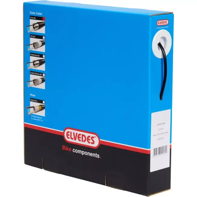 Elvedes Buitenkabel rem - teflon voering - 30 meter - 5 mm - zwart