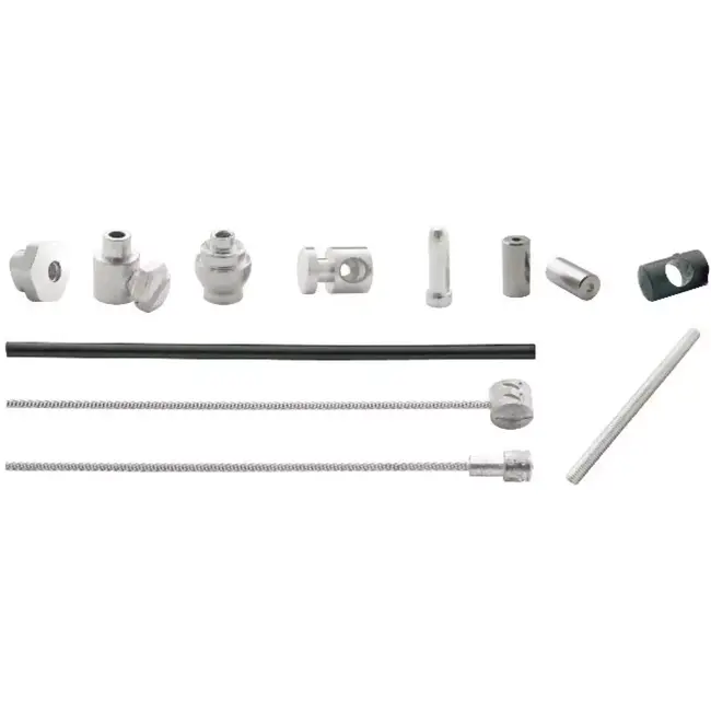 Elvedes Voorremkabel met draadeind - Duurzaam - 1-1.25 m - Zwart