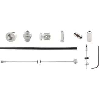 Elvedes Achterremkabel met inbus - Zwart - 1.70-2.25m - Voor trommelremmen