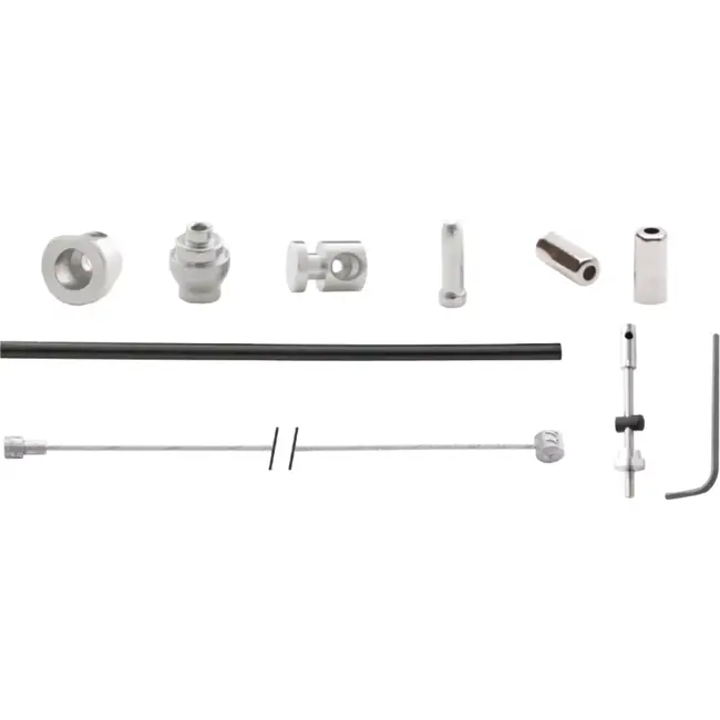 Elvedes Achterremkabel met inbus - Zwart - 1.70-2.25m - Voor trommelremmen