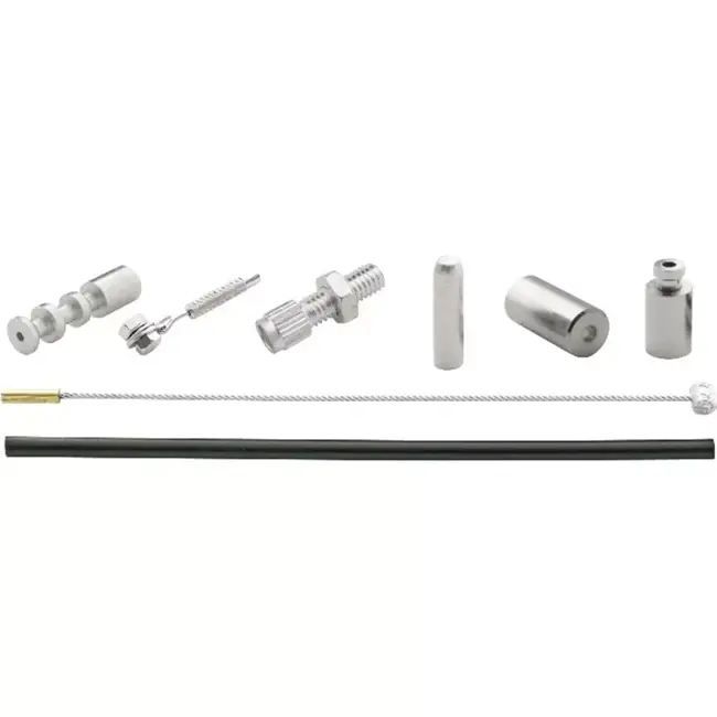 Elvedes Universele versnellingskabel - 2 nippels - 1.60-2.25 m - zilverkleurig - duurzaam en veelzijdig