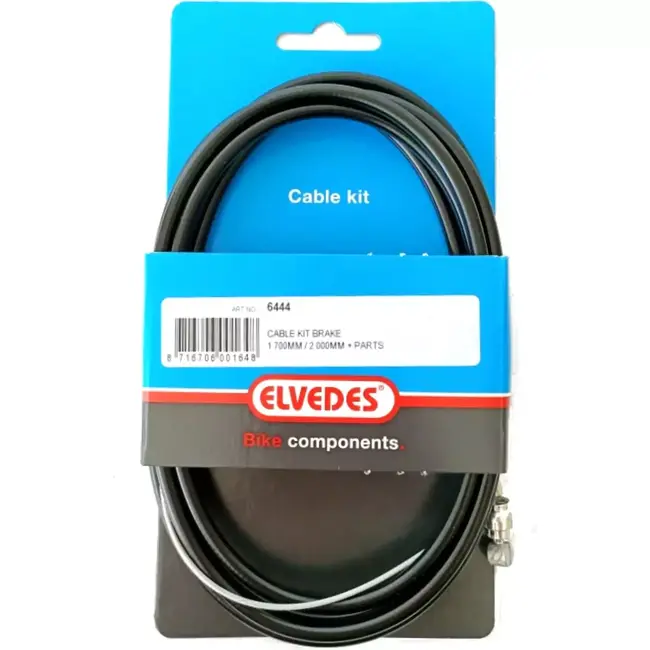 Elvedes Achterremkabel - Staal - 2.0m - Duurzaam - Weerbestendig