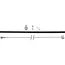Elvedes Achterremkabel - 2 nippels - zwart - 1.65-2.0m - fietsremkabel