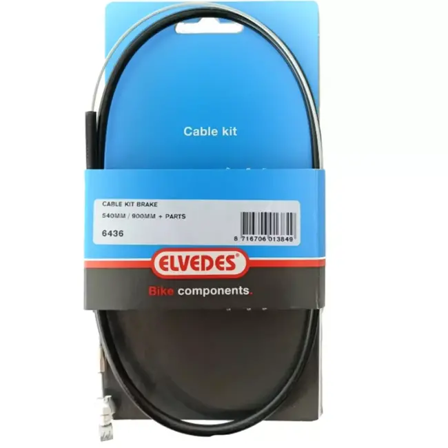 Elvedes Voorremkabel fiets - zwart - 0.45-0.90 m - betrouwbare prestaties