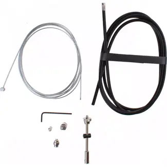 Slurf Trommelremkabel achter - RVS - 230 cm binnenkabel - 175 cm buitenkabel - Zwart