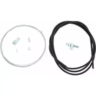 Slurf Trommelremkabel met haak - 225 cm - Zwart staal - Voor/achter - Geschikt voor Sachs