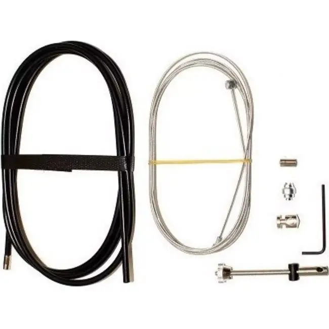 Slurf Universele trommelremkabel - RVS binnenkabel - Teflon buitenkabel - Zilver - 175 cm