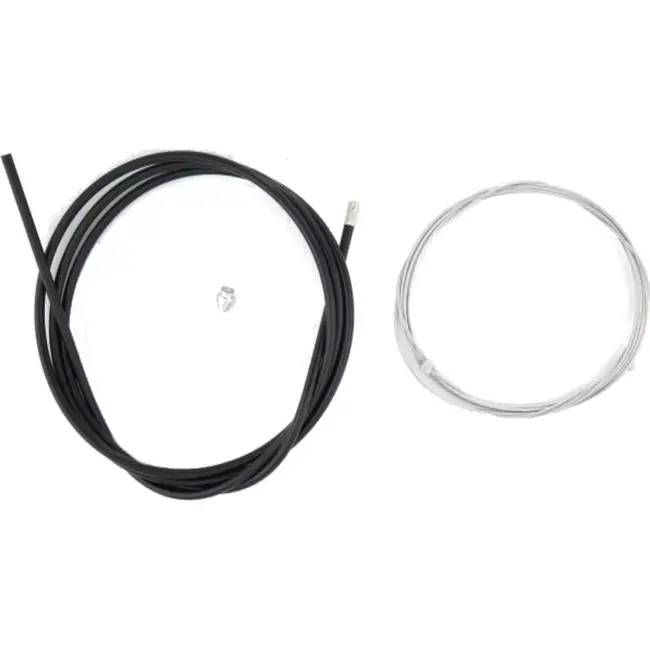 Slurf Universele remkabel - RVS binnenkabel - Teflon buitenkabel - Zilver/zwart - 180/225 cm