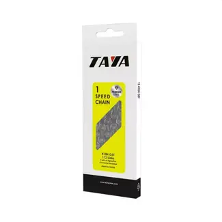 Taya Single-speed fietsketting - anti-roest - teflon coating - zilver - 112 schakels