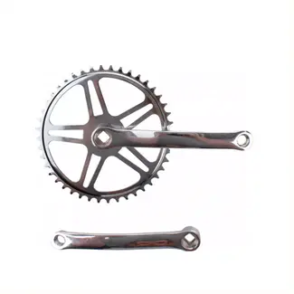 Falkx Crankstel - 44T - Staal - Zilver - 170 mm - Spieloos - Stadsfiets