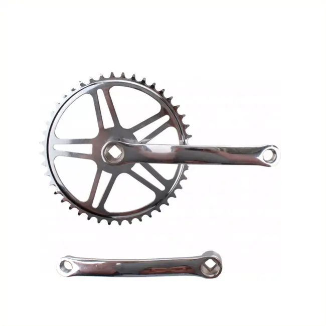Falkx Crankstel - 44T - Staal - Zilver - 170 mm - Spieloos - Stadsfiets