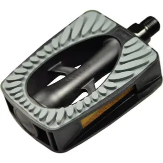 Union Fietspedalen - Anti-slip oppervlak - Zwart - Reflectoren - Duurzaam kunststof - 9/16 inch schroefdraad