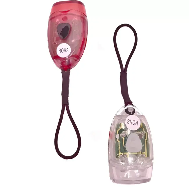 Falkx LED fietsverlichtingsset - Siliconen - Rood/Wit - Inclusief batterijen