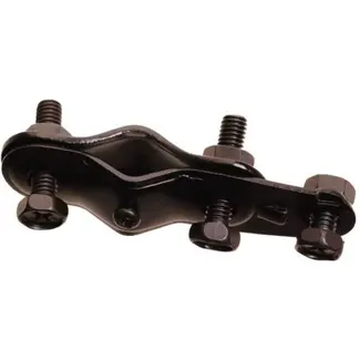 BACH Zwarte dynamohaak met bouten en moeren - robuust en betrouwbaar