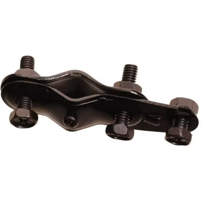 BACH Zwarte dynamohaak met bouten en moeren - robuust en betrouwbaar