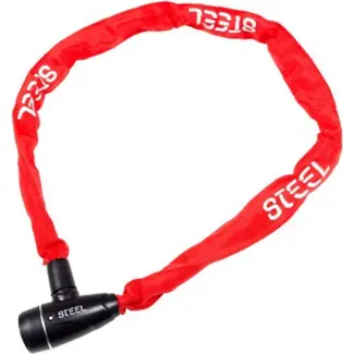 Steel Kettingslot - Pro Lite Technologie - 1100 mm - Rood - Diefstalpreventie