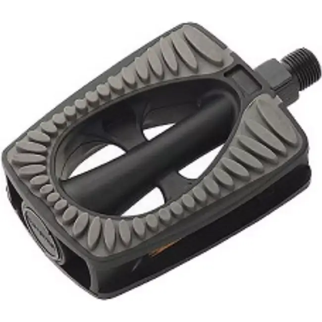 Union Non-slip fietspedalen - zwart/grijs - duurzaam en lichtgewicht - 109 x 90 mm