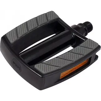 Union Aluminium pedalen - anti-slip - reflectoren - zwart - 3 componenten - voor e-bikes