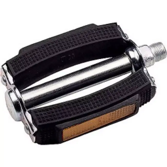 Union Sportieve fietspedalen - PVC & staal - 10x7.5 cm - Kogellagers - Zwart