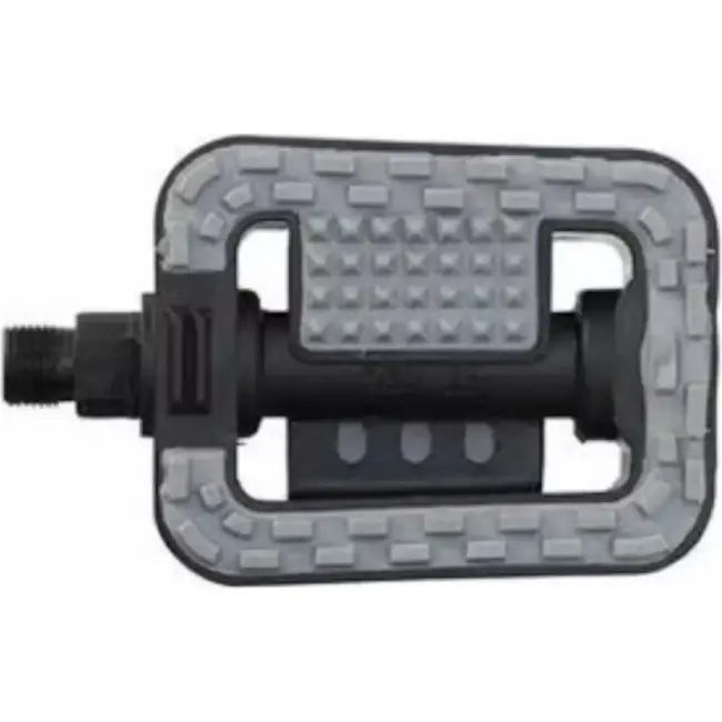 Falkx City fietspedalen - anti-slip - reflectoren - 9/16" - zwart kunststof