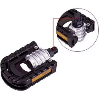 Union Vouwbare fietspedalen - ruimtebesparend - 9/16" draad - zwart - aluminium