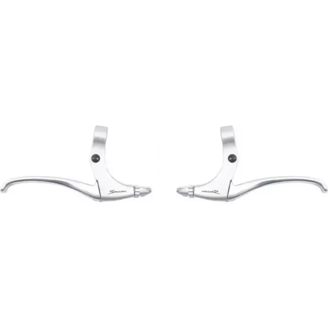 Saccon Aluminium remhendel set - zilver - vier-vinger grip - 10 cm - 22.2 mm diameter