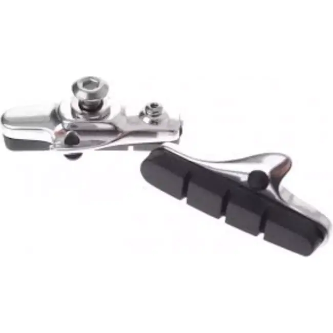 Saccon Remblokken - Duurzaam Rubber-Aluminium - Zwart/Zilver - Per Paar