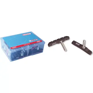 Elvedes Cantilever remblokken - 72mm - Zwart - 25 paar - Voor en achter remmen