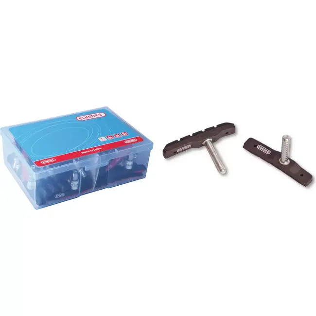 Elvedes Cantilever remblokken - 72mm - Zwart - 25 paar - Voor en achter remmen