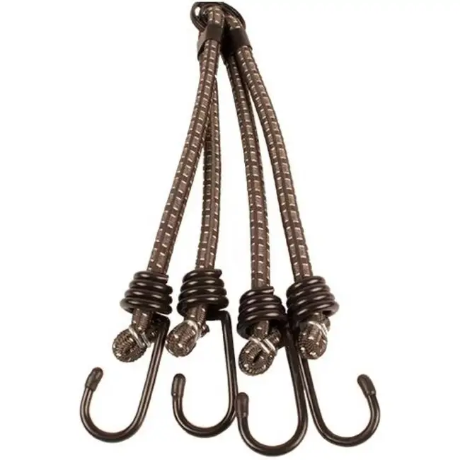 Bibia Snelbinder met 4 armen - Elastisch - 10 mm x 60 cm - Voor fietsen en outdooractiviteiten