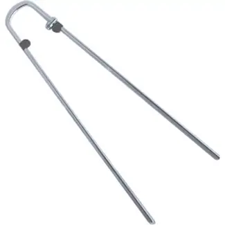 Mirage Spatbordstang-set aluminium - 5mm diameter - 45mm breed - 28 inch - zilver