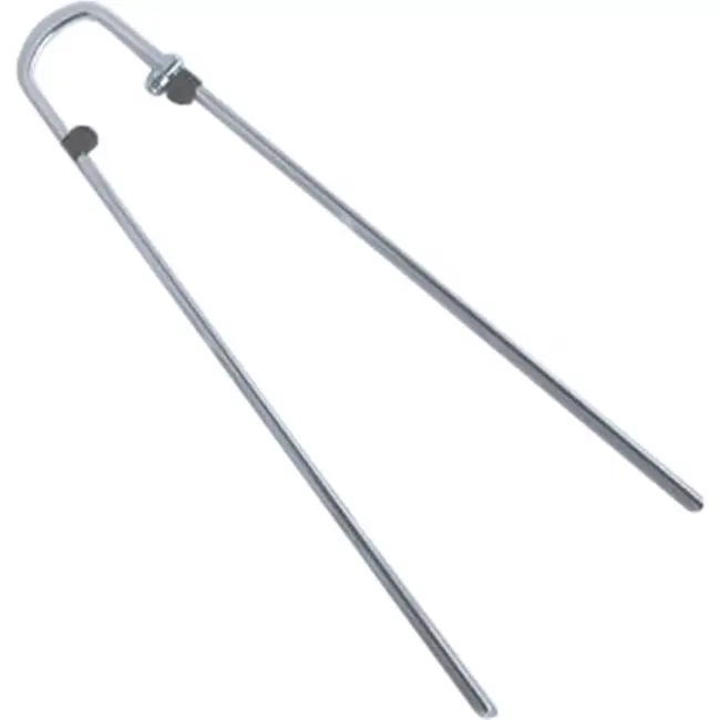 Mirage Spatbordstang-set aluminium - 5mm diameter - 45mm breed - 28 inch - zilver