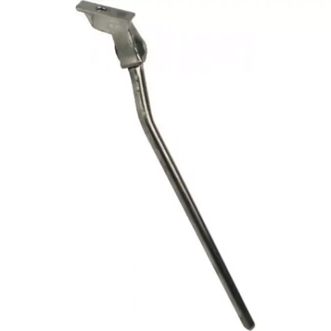 Esge Middenstandaard voor 28-inch fietsen - Gepolijst aluminium - 305 mm lengte - Stabiel en gebruiksvriendelijk