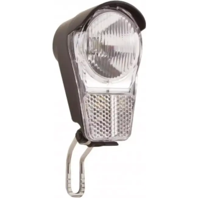Spanninga Moderne LED koplamp - geïntegreerde reflector - batterijvoeding - zwart - veelzijdige montageopties
