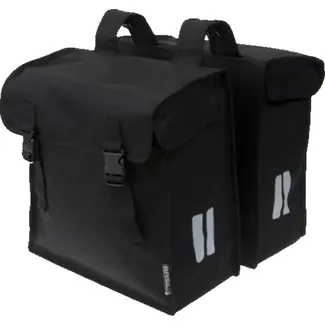 Basil Dubbele fietstas - Waterafstotend - Reflecterend - 47L - Zwart
