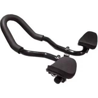 Tranzx Opzetstuur met verstelbare armsteunen - zwart - 25,4 mm - comfort foam - aerodynamisch ontwerp