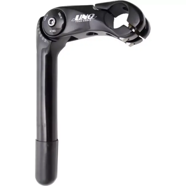 Uno Verstelbare stuurpen - 110 mm - Zwart - Aluminium - Voor optimale fietsergonomie