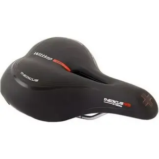 Wittkop City fietszadel - ergonomisch ontwerp - gel padding - 250x210 mm - zwart