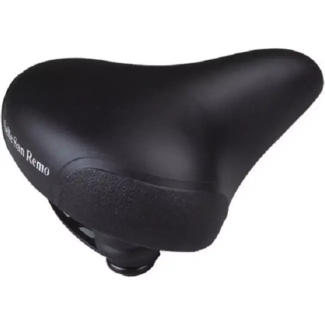 San Remo Comfortabel fietszadel - Gelvering - Waterdicht - Inclusief strop - Zwart/Bruin