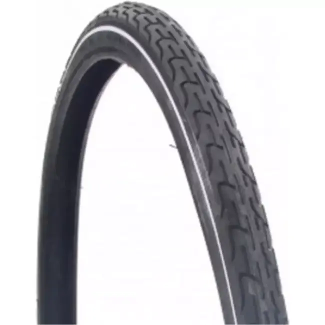 Deli tire Fietsband - Zwart met witte lijn - 28x1 5/8x1 3/8 - ETRTO 37-622 - Budgetvriendelijk