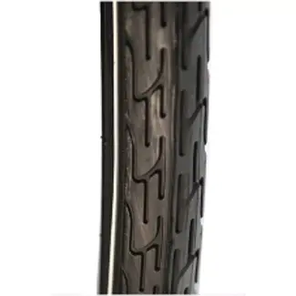 Deli tire Buitenband fiets - Zwart met witte lijn - 28x1½ - Duurzaam en prestatiegericht