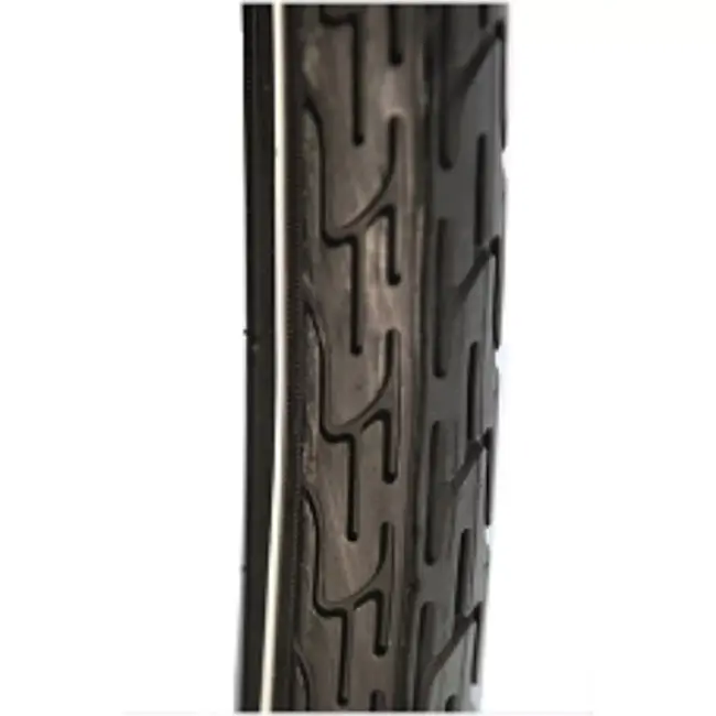 Deli tire Buitenband fiets - Zwart met witte lijn - 28x1½ - Duurzaam en prestatiegericht