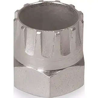 Cyclus Pionafnemer 6-kant - Shimano Hyperglide - Staal - 24mm - Zilver - 12 Notches