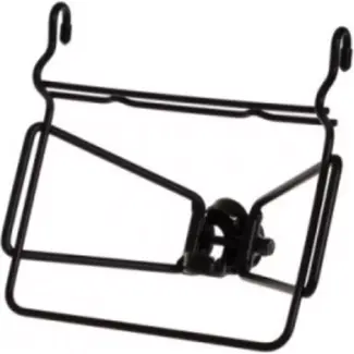 Steco Fietsendrager - Voor rieten manden - Matzwart - 25 mm stuurpen - Inclusief montagemateriaal