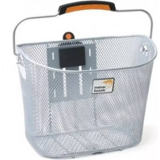 New Looxs Fietsmand - Smartlock - Afneembaar - Zilver - 21L - Verstelbaar